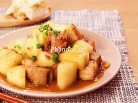 Bắp Đùi Đà Điểu Kho Bí Đao Củ Cải