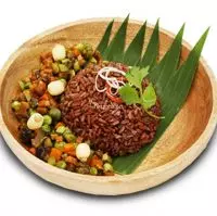Cơm Gạo Lứt Thịt Đà Điểu Xào Rau Củ